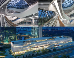 建筑電動葫蘆為建筑幕墻添加外衣